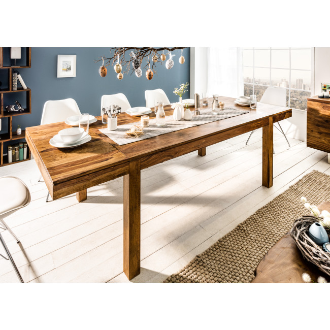 Rozkladací jedálenský stôl 35299 160/240x100cm Masív drevo Palisander Rozkladací jedálenský stôl 35299 160/240x100cm Masív drevo Palisander