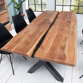 Jedálenský stôl 38333 200x100cm Masív drevo Acacia