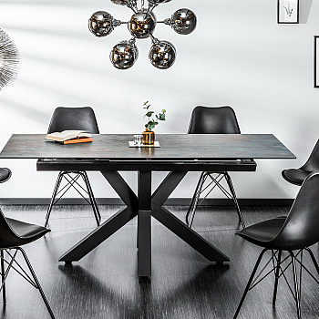 Rozkladací jedálenský stôl 41090 180/225x90cm Láva keramika