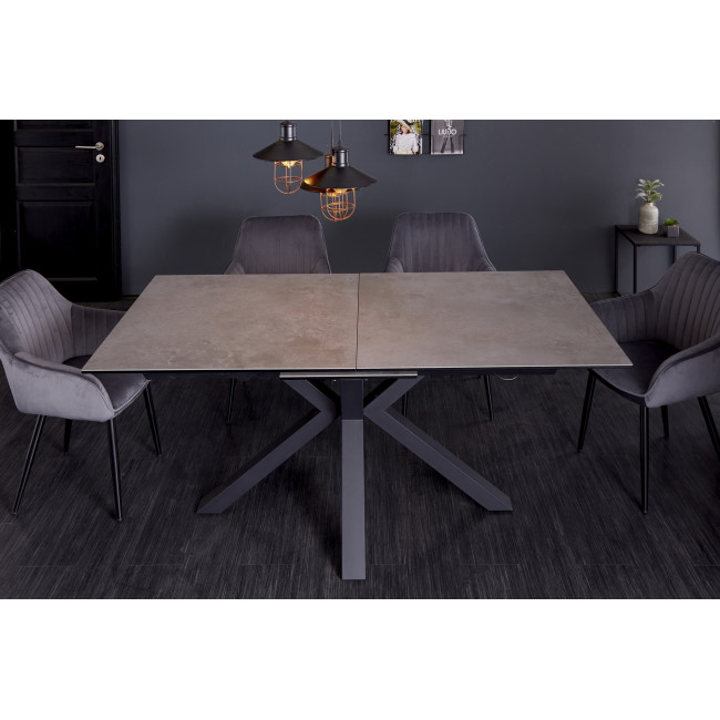 Rozkladací jedálenský stôl 41091 180/225x90cm Betón keramika Rozkladací jedálenský stôl 41091 180/225x90cm Betón keramika