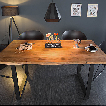 Jedálenský stôl 43426 140x90cm Masív drevo Divoká Acacia