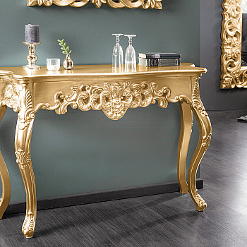 Toaletný stolík/Konzola 15633 Venice zlatá