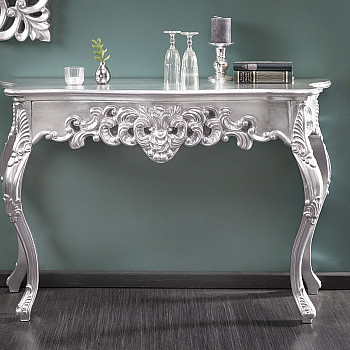 Toaletný stolík/Konzola 15634 Venice strieborná