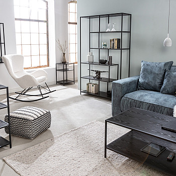 Knižnica/Regál 42029 75cm Slim Line  Čierny jaseň