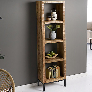 Knižnica/Regál 42375 40cm Drevo Mango