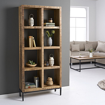 Knižnica/Regál 42377 80cm Drevo Mango