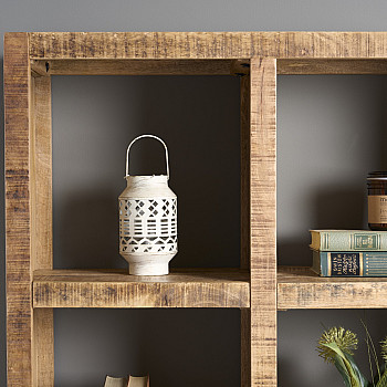 Knižnica/Regál 42377 80cm Drevo Mango