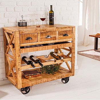 Barový stolík 42379 Mango drevo