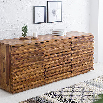 Komoda 38410 160cm Relief Drevo Sheesham/Palisander