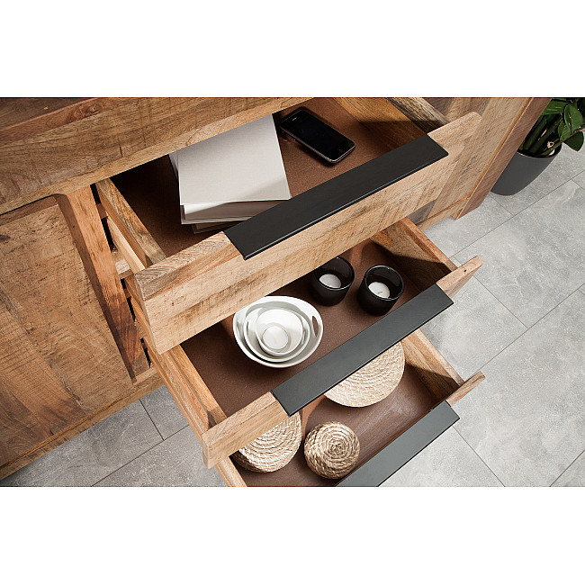 Komoda 38930 175cm Drevo Mango Industrial look - PRODUKT JE SKLADOM U NÁS - 1Ks