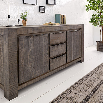 Komoda 39277 175cm Drevo Mango Industrial look