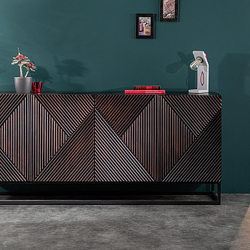 Komoda 40049 177cm Drevo Mango hnedá