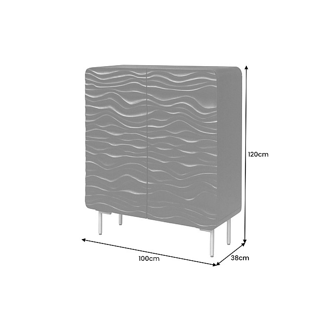 Komoda 43478 100cm Lagoon Drevo Mango
