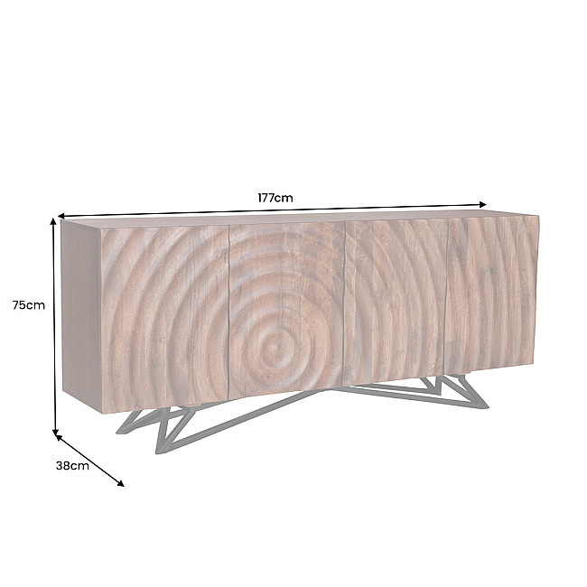 Komoda 44318 177cm Zen Drevo Mango