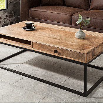 Konferenčný stôl 39293 100x60cm Drevo Mango - PRODUK JE SKLADOM - 2Ks