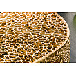 Konferenčný stôl 40285 80x80cm Aluminium Gold