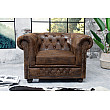 Kreslo 17383 Chesterfield Antik hnedá