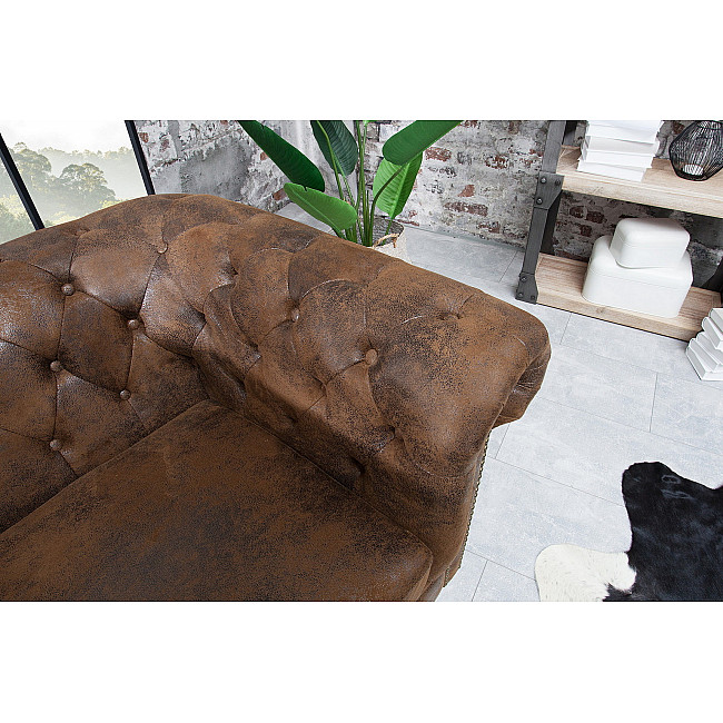 Kreslo 17383 Chesterfield Antik hnedá