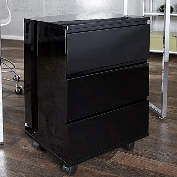 PC - kontajner - skrinka 17519 Čierny vysoký lesk - PRODUKT JE SKLADOM U NÁS - 1Ks