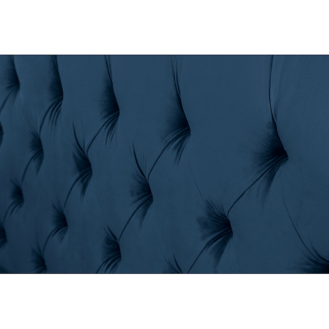 Posteľ 40556 180x200cm Zamat tmavomodrá