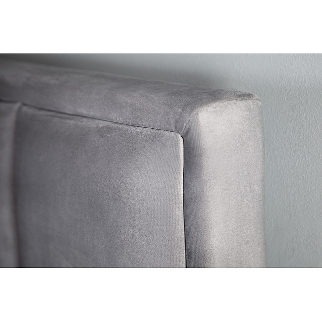 Posteľ 40559 180x200cm Cosmopolite Zamat Strieborno šedá