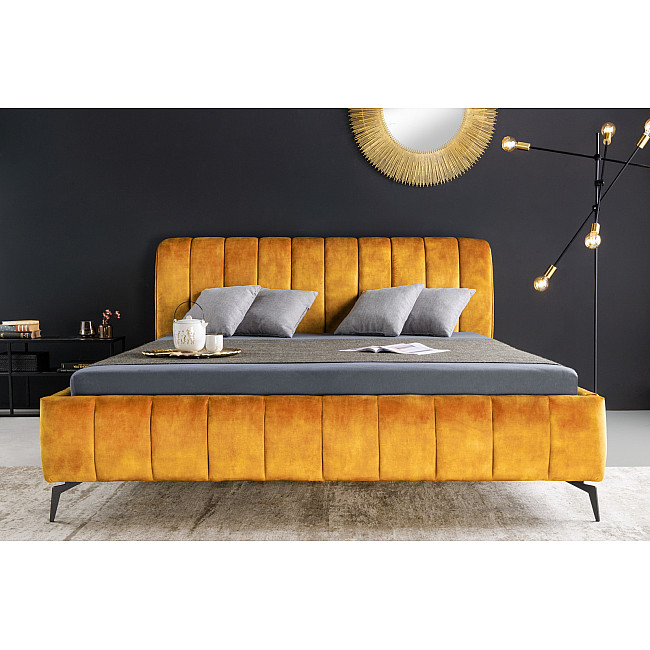 Posteľ 41440 180x200cm Amsterdam Zamat Žltá
