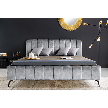 Posteľ 41441 180x200cm Amsterdam Zamat Šedá