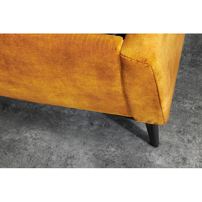 Posteľ 41667 180x200cm Boutique Zamat Žltá