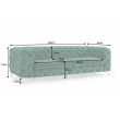Sedacia súprava 39312 240cm Modern Barock - Zamat Smaragdovozelená Sedacia súprava 39312 240cm Modern Barock - Zamat Smaragdovozelená