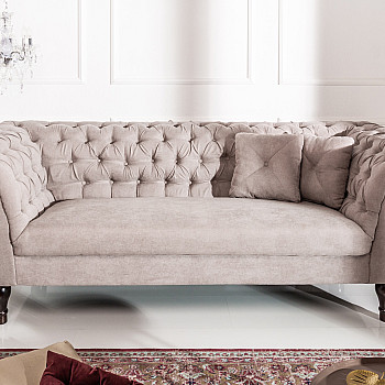 Sedacia súprava 40146 225cm Paris - Zamat Sivá