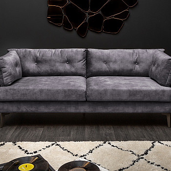 Sedacia súprava 40323 220cm Marvelous - Zamat Šedá