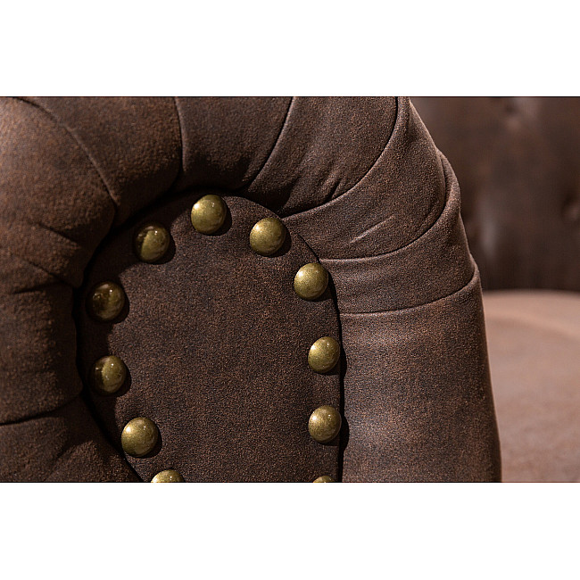 Sedacia súprava 40652 Chesterfield 3-sedenie Vintage Hnedá