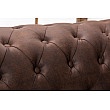 Sedacia súprava 40652 Chesterfield 3-sedenie Vintage Hnedá