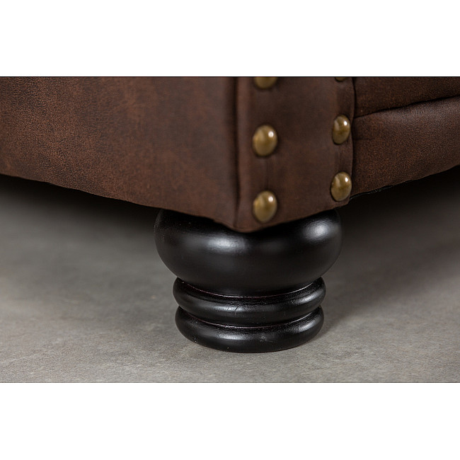 Sedacia súprava 40653 Chesterfield 2-sedenie Vintage Hnedá