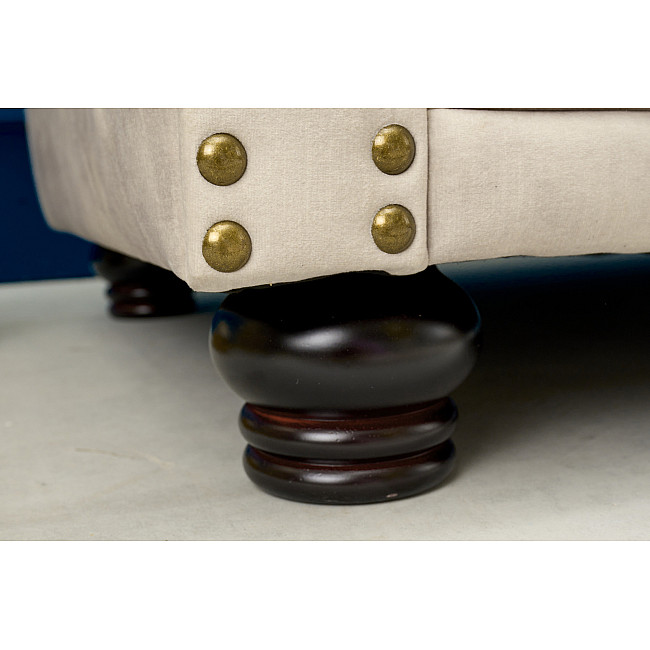 Sedacia súprava 42310 Chesterfield 3-sedenie Zamat Champagner