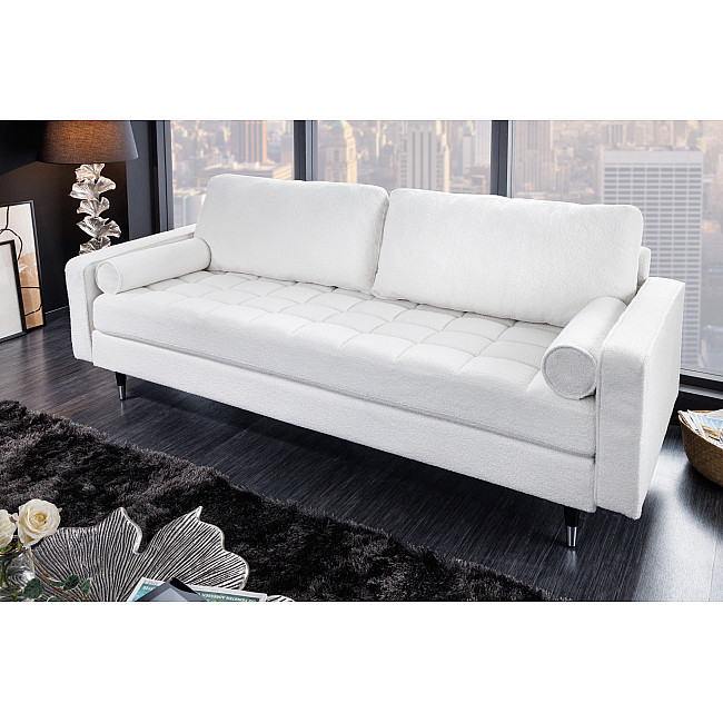 Sedacia súprava 42703 220cm Cozy - Teddy látka biela