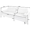 Sedacia súprava 42703 220cm Cozy - Teddy látka biela