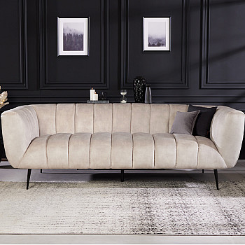 Sedacia súprava 43266 225cm Noblesse Zamat Champagner