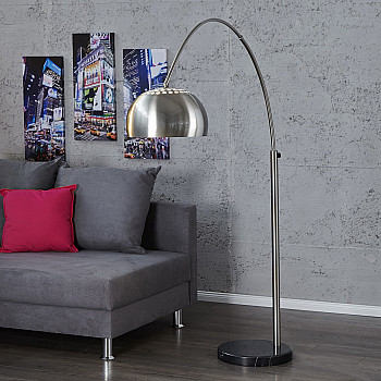 Stojaca lampa 21068 Oblúková Nerez