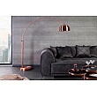 Stojaca lampa 21599 Oblúková Medená