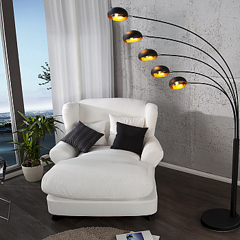 Stojaca lampa 22967 Čierna - PRODUKT JE SKLADOM U NÁS - 1Ks