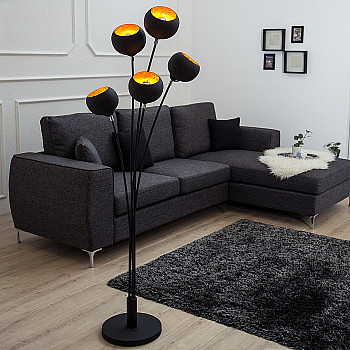 Stojaca lampa 37004 Čierna