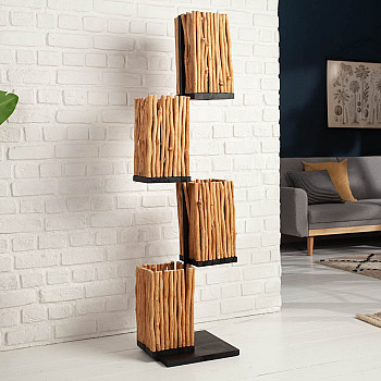 Stojaca lampa 40504 Euphoria 154cm Prírodná Logan Drevo