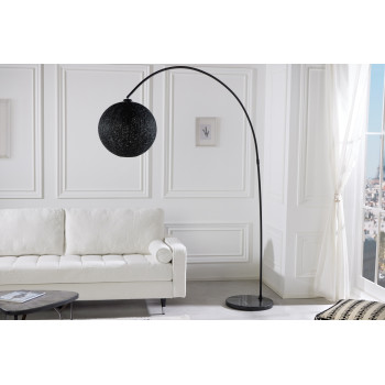 Stojaca lampa 40686 Cocooning 205cm Čierna