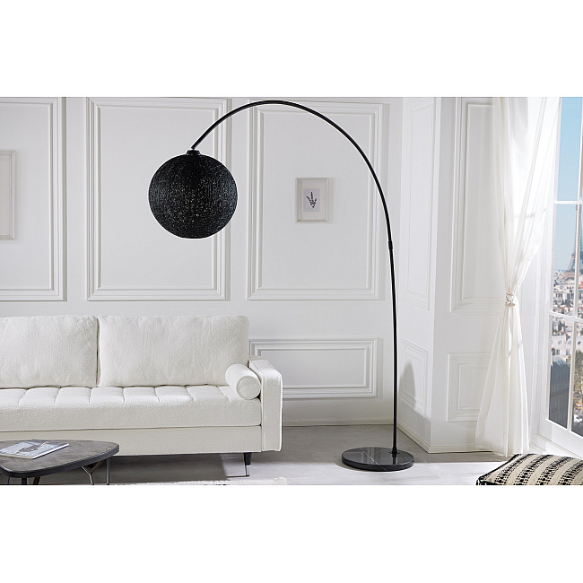 Stojaca lampa 40686 Cocooning 205cm Čierna