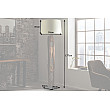 Stojaca lampa 41046 Barracuda 177cm Bežová Drevo Acacia