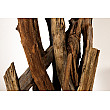 Stojaca lampa 42004 Wild Nature 150cm Béžová-Drevo Teak