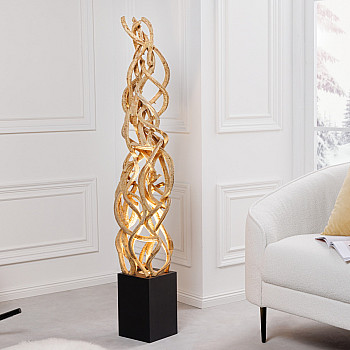 Stojaca lampa 43075 Vigne 150cm Prírodné recyklované drevo