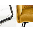Stolička 42474 Loft Zamat Žltá