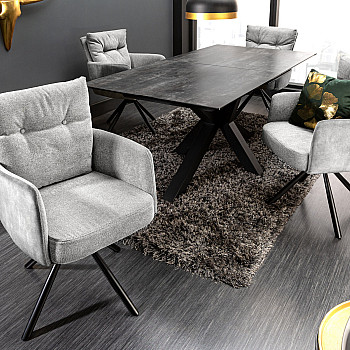 Stolička 40167 Šedá - otočná